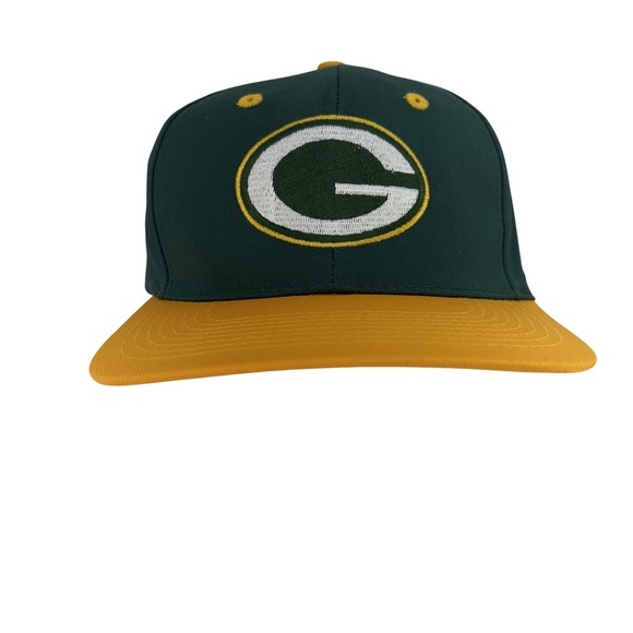 Vintage Green Bay Packers Hat Cap Snap Back NFL Football Game Day Mens 90s